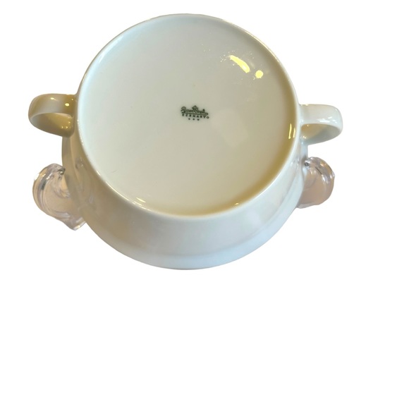 1-Rosenthal Kurfurstendamm Soup Bowl, White Porcelain with Gold Thick Trim, - Picture 4 of 7